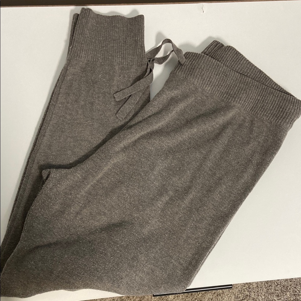 H&M Heather Gray Knit Pants